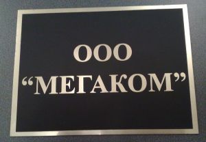 пластиковая табличка Европластик с аппликацией